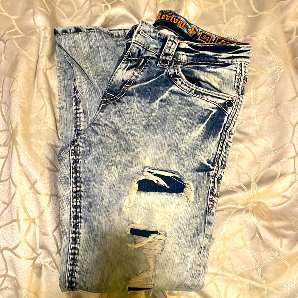 Mens Rock Revival - Nardo Straight Stretch Jean